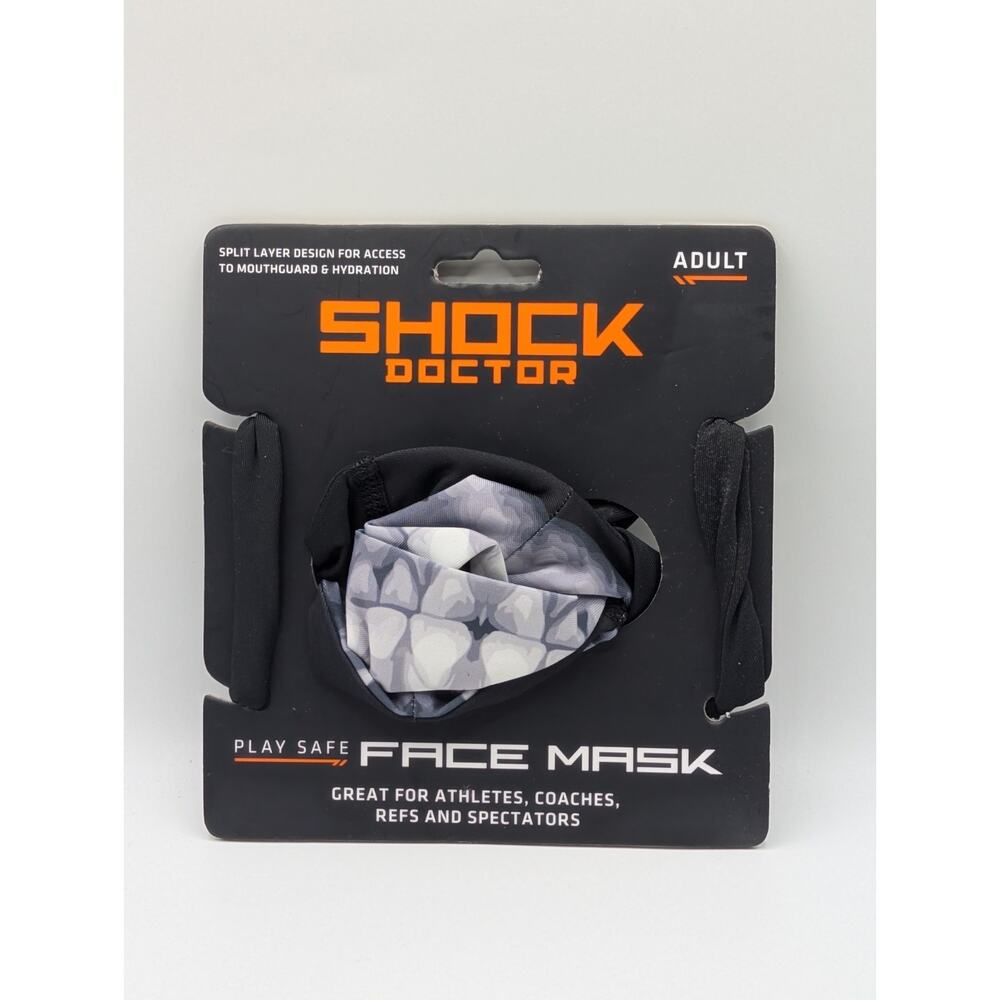 Shock Doctor Play Safe Adult Split Dual Strap Face Mask New